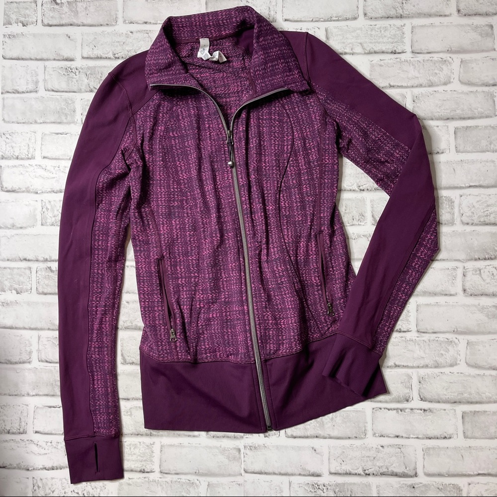 Lululemon Size 8 Purple Nice Asana Jacket - image 1